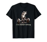 I'm Dead Lifting Frog Gym Training Frog Meme Style T-Shirt