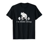 I'm Dead Lifting Frog Gym Viral Strength Meme Visual T-Shirt