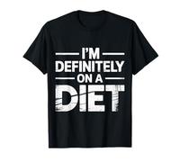 I'm Definitely on A Diet Food Denial Jokes |- T-Shirt
