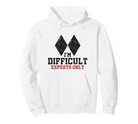 I'm Difficult Experts Only Funny Skier Hommes Femmes Ski Sweat à Capuche