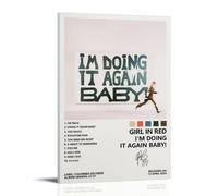 I'm Doing It Again Baby! Girl in Red Album- Peinture à l'huile avancée avec fonctions imperméables, anti-salissure et anti-décoloration conviennent pour la décoration dans les salons, chambres et