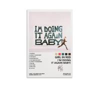I'm Doing It Again Baby! Girl in Red Album- Peinture à l'huile avancée avec fonctions imperméables, anti-salissure et anti-décoloration conviennent pour la décoration dans les salons, chambres et
