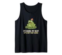 Im Doing My Best Its Not Very Good Frog Sarcastique Réaliste Débardeur