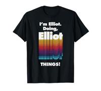 I'm Elliot Doing Elliot Things Nom d'anniversaire Amusant Grunge T-Shirt