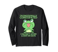 I'm Emotional Constipated Sarcastic Grumpy Frog Manche Longue