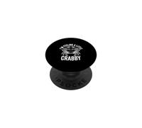 I'm Feeling A Little Crabby Cute Crab Humour PopSockets PopGrip Adhésif