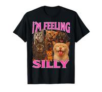 I'm Feeling Silly Cats Mignon Vintage Bootleg Hilarious Kitty T-Shirt