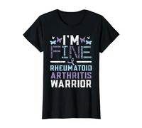 I'm Fine Arthrite rhumatoïde Warrior Trouble Auto-Immune T-Shirt Graphique avec Valeur