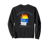 I'm Fine Everything is Fine Support émotionnel Dumpster Fire Sweatshirt