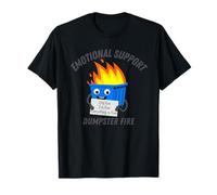 I'm Fine Everything is Fine Support émotionnel Dumpster Fire T-Shirt