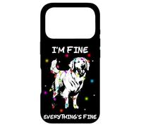 I'm Fine Everything's Fine Golden Retriever Christmas Coque pour iPhone 17 Pro