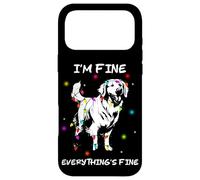 I'm Fine Everything's Fine Golden Retriever Christmas Coque pour iPhone 17 Pro Max