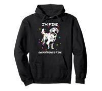 I'm Fine Everything's Fine Golden Retriever Christmas Sweat à Capuche