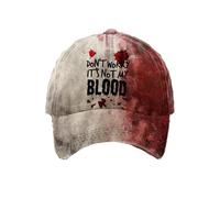 Im Fine Hat Problem Solved Chapeaux d'Halloween Horreur Amusant Halloween Chapeau unisexe Cap Problem Solved Chapeaux (Crimson, Taille unique)