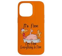Im Fine It's Fine Funny Turkey, My Thanksgiving is Okey Coque pour iPhone 14 Pro Max
