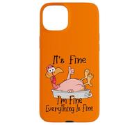 Im Fine It's Fine Funny Turkey, My Thanksgiving is Okey Coque pour iPhone 15 Plus