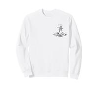 I'm Fine Minimalist Thumbs Up Sarcastique Stress Humour Graphique Sweatshirt