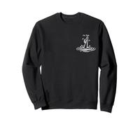 I'm Fine Minimalist Thumbs Up Sarcastique Stress Humour Graphique Sweatshirt