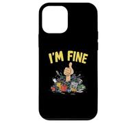 I'm Fine Thumbs Up On a un tas de fournitures de bureau Funny I'm Fine Coque pour iPhone 12 mini