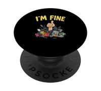 I'm Fine Thumbs Up On a un tas de fournitures de bureau Funny I'm Fine PopSockets PopGrip Adhésif