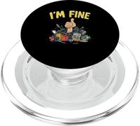 I'm Fine Thumbs Up On a un tas de fournitures de bureau Funny I'm Fine PopSockets PopGrip pour MagSafe