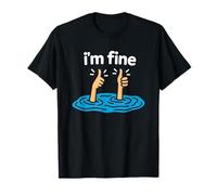 I'm Fine Thumbs Up Two Like Hand Drôle Sarcasme Humour Dire T-Shirt