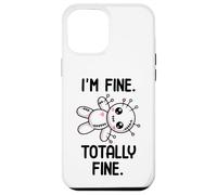 I'm Fine Totally Fine Poupée vaudou Mignonne Kawaii Halloween Coque pour iPhone 12 Pro Max