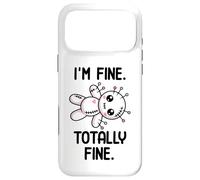 I'm Fine Totally Fine Poupée vaudou Mignonne Kawaii Halloween Coque pour iPhone 17 Pro Max