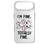 I'm Fine Totally Fine Poupée vaudou Mignonne Kawaii Halloween Coque pour iPhone Air