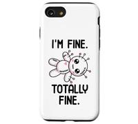 I'm Fine Totally Fine Poupée vaudou Mignonne Kawaii Halloween Coque pour iPhone SE (2020) / 7/8