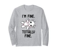 I'm Fine Totally Fine Poupée vaudou Mignonne Kawaii Halloween Manche Longue