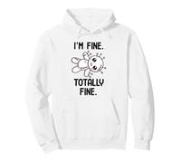 I'm Fine Totally Fine Poupée vaudou Mignonne Kawaii Halloween Sweat à Capuche