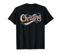 I'm First Name Christina Cottagecore Girl Mom Nametag Tenue T-Shirt