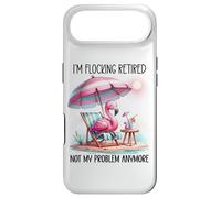 Im Flocking Retired Not My Problem Anymore Flamingo Drinking Coque pour iPhone Air