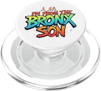 I'm from The Bronx, Son - NYC Street Pride Graphic Tee PopSockets PopGrip pour MagSafe
