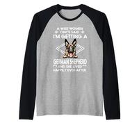 I'm Getting A German Shepherd Funny Dog Mom Puppy Lovers Manche Raglan