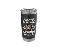 I'm Getting A Yorkshire Terrier Funny Dog Mom Puppy Lovers Gobelet isotherme en acier inoxydable double paroi