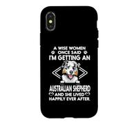 I'm Getting an Australian Shepherd Funny Dog Mom Puppy Coque pour iPhone X/XS