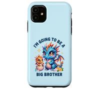 Im Going to Be A Big Brother Mignon Dragon Frère et sœur révélation de bébé Coque pour iPhone 11