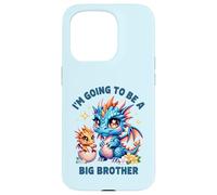 Im Going to Be A Big Brother Mignon Dragon Frère et sœur révélation de bébé Coque pour iPhone 15 Pro