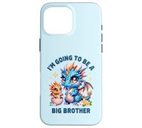 Im Going to Be A Big Brother Mignon Dragon Frère et sœur révélation de bébé Coque pour iPhone 16 Pro Max