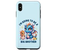 Im Going to Be A Big Brother Mignon Dragon Frère et sœur révélation de bébé Coque pour iPhone XS Max