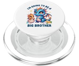 Im Going to Be A Big Brother Mignon Dragon Frère et sœur révélation de bébé PopSockets PopGrip pour MagSafe
