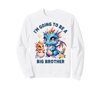 Im Going to Be A Big Brother Mignon Dragon Frère et sœur révélation de bébé Sweatshirt