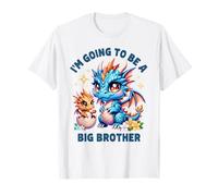 Im Going to Be A Big Brother Mignon Dragon Frère et sœur révélation de bébé T-Shirt