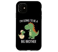 I'm Going To Be A Big/Older Brother Dinosaur Dino Coque pour iPhone 11