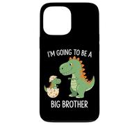 I'm Going To Be A Big/Older Brother Dinosaur Dino Coque pour iPhone 13 Pro Max
