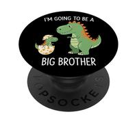 I'm Going To Be A Big/Older Brother Dinosaur Dino PopSockets PopGrip Adhésif