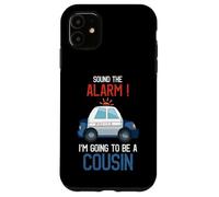 « I'm Going To Be A Cousin Police Car Baby Reveal Party » Coque pour iPhone 11