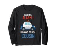 « I'm Going To Be A Cousin Police Car Baby Reveal Party » Manche Longue